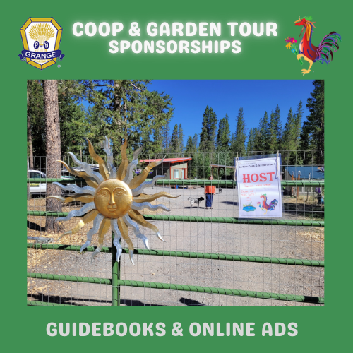 La Pine Grange Coop & Garden Tour Sponsorship Ads