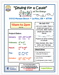 2026 Sewing For A Cause Small PDF Flyer Image 2026 Sewing For A Cause Small PDF Flyer Image