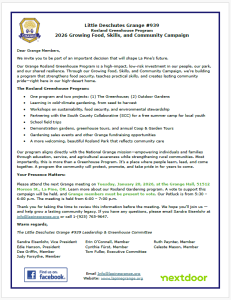 2026 Rosland Campaign Letter, Small Image