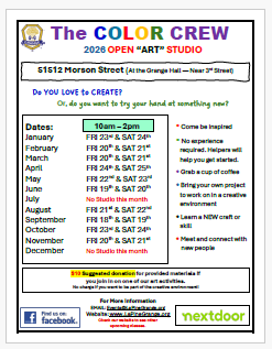 Color Crew 2026 PDF Flyer small Color Crew event flyer small PDF image 2026