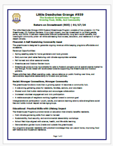 Grange Greenhouse Program ROI 01-17-26, Small Image