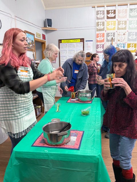 La Pine Grange Pickle Class, Diane and Dayton Sauer.