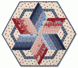 Homestead Quilts Swirling Star Table Runner