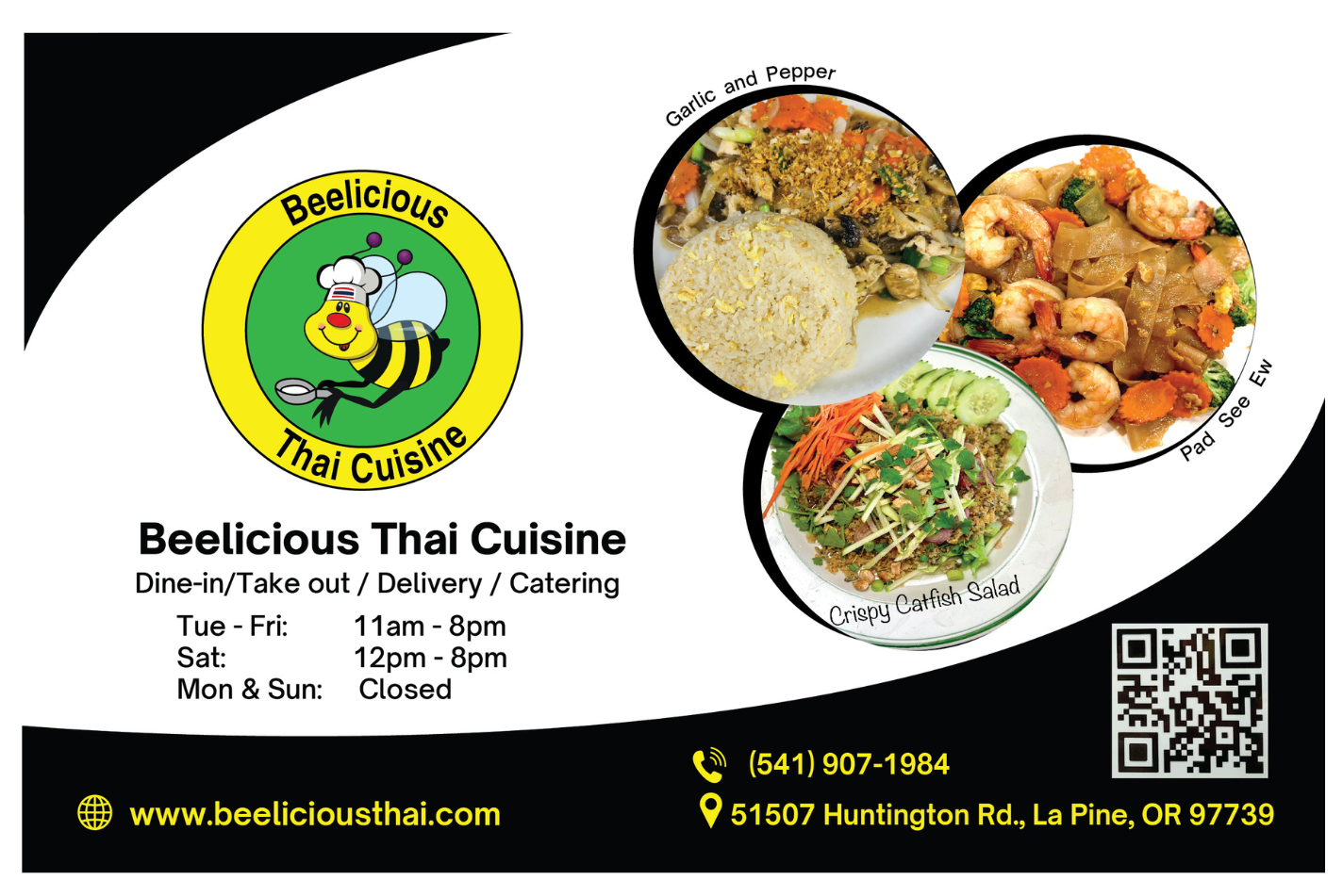 Beelicious Thai Cuisine. Website: www.beeliciousthai.com Phone: 541-907-1984 Beelicious Thai Cuisine. Website: www.beeliciousthai.com Phone: 541-907-1984