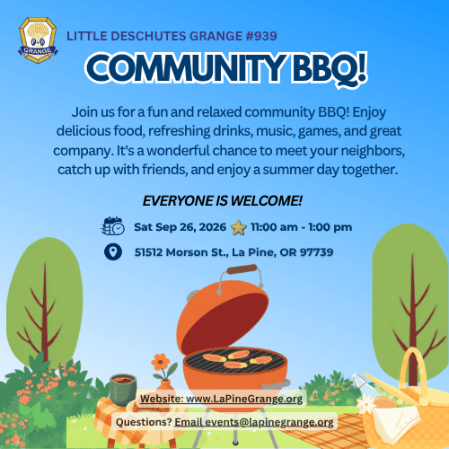 Grange BBQ 09-26-26